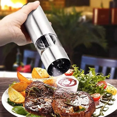 Stainless Steel Electric Pepper Grinder with Coarse Adjustment