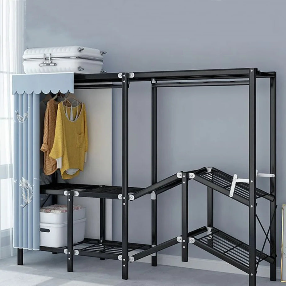 Foldable Metal Wardrobe for Clothes Storage